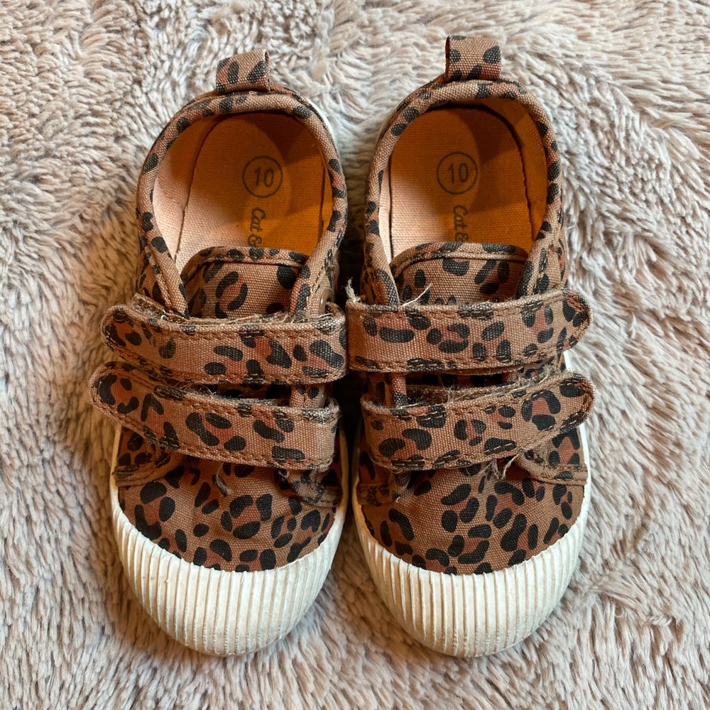 Cat & Jack Target Velcro Leopard Sneakers